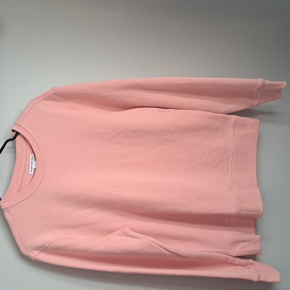Amazon Essentials Crewneck Fleece Lined Coral Sweater Sz M PTP:21.5" NWOT